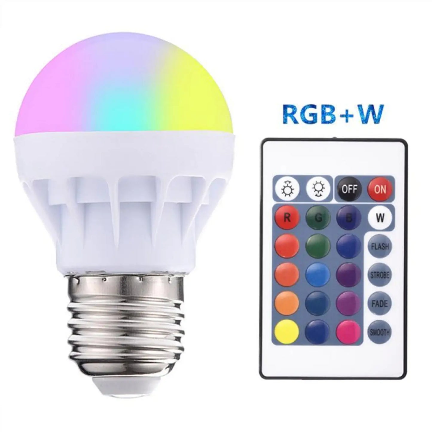 3W LED-lampa RGB färgglatt ljus för inomhusbruk