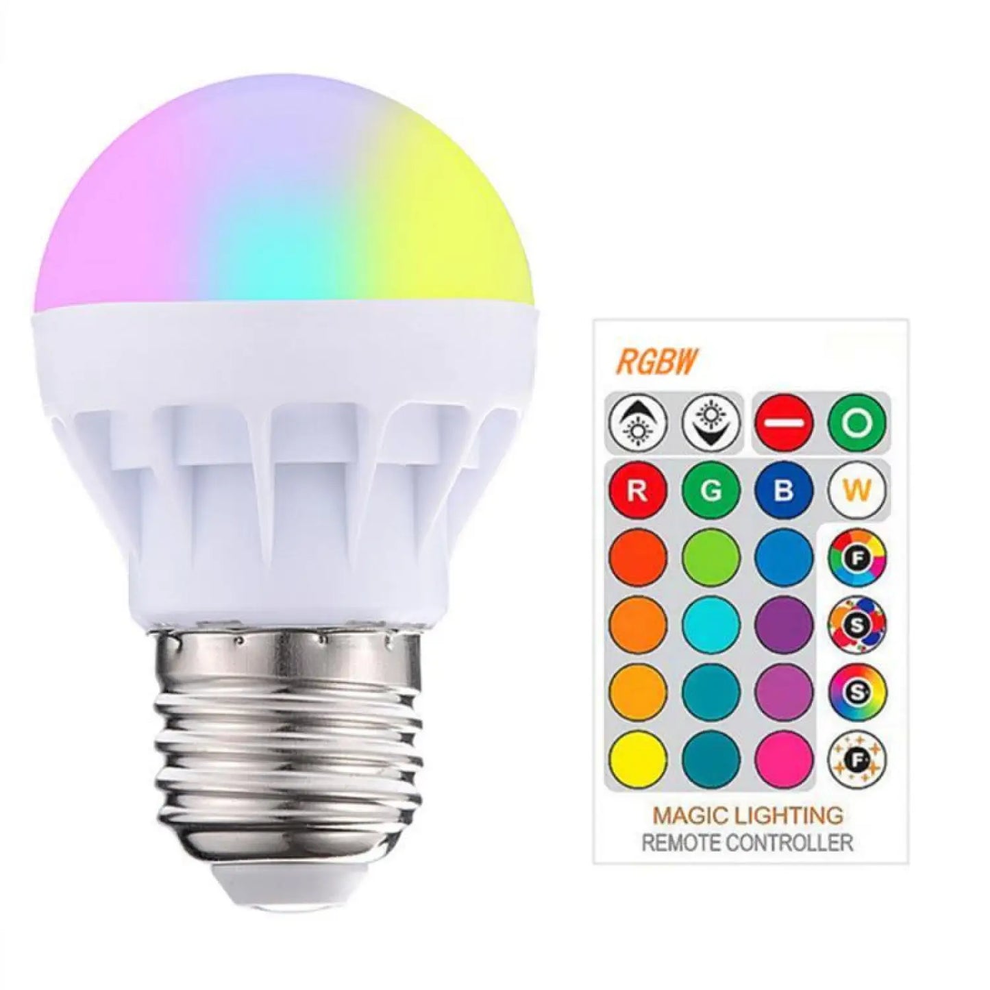 3W LED-lampa RGB färgglatt ljus för inomhusbruk
