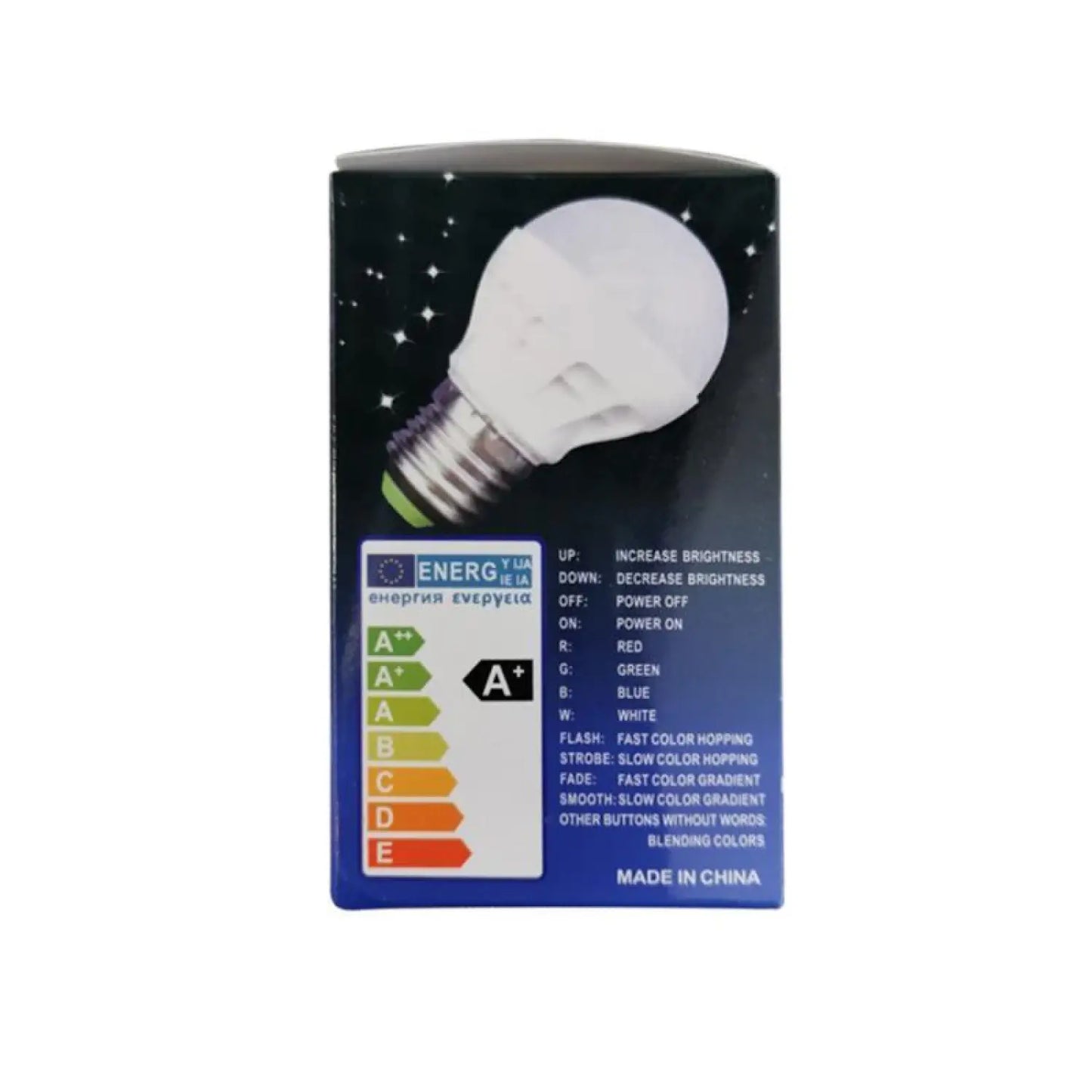 3W LED-lampa RGB färgglatt ljus för inomhusbruk