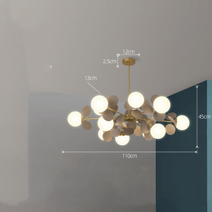 Nordický lustr moderní minimalistické osvětlení obývacího pokoje a ložnice
