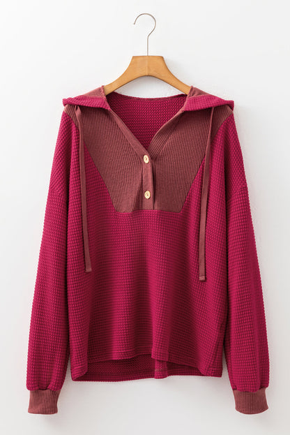 Bluza z kapturem River Waffle z długim rękawem