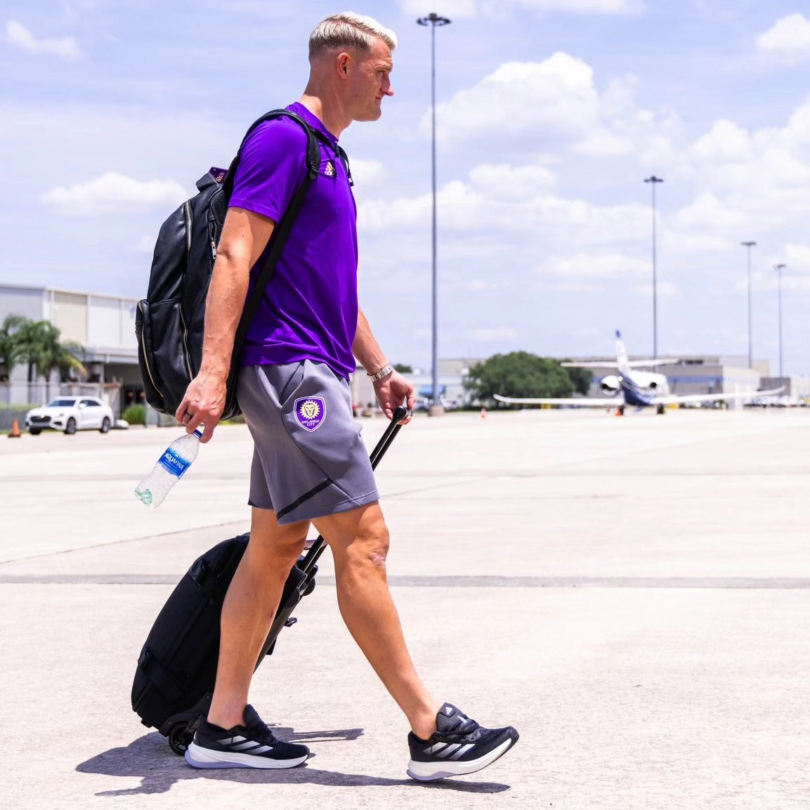 Black Leather Daily Commuter Bag XL