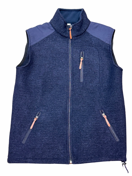 Washable Navy Wool Vest