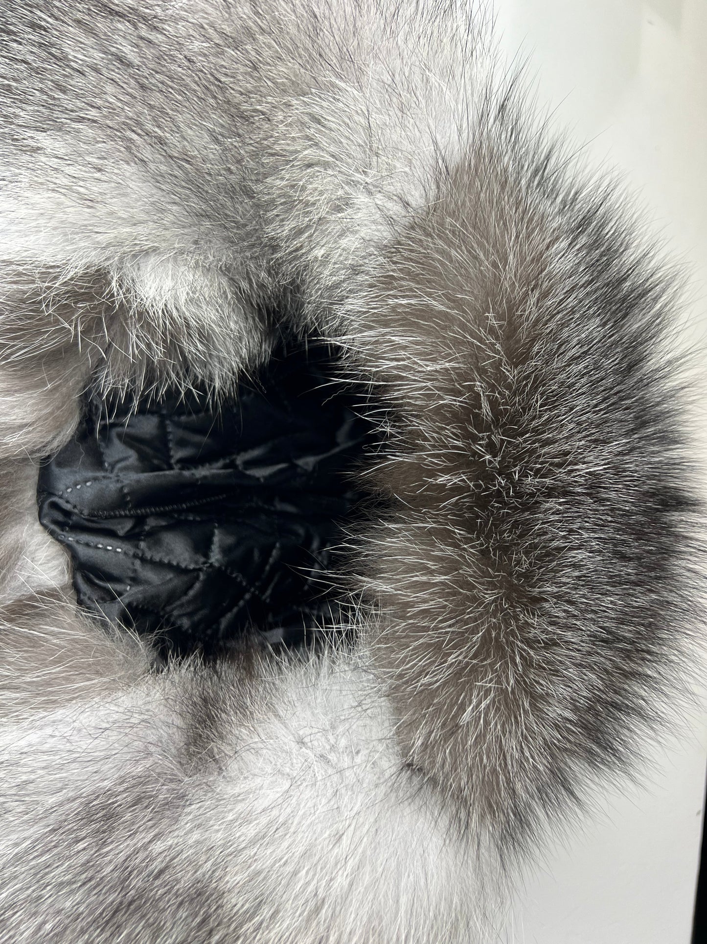 Echt Silberfuchs Pelz Echt Leder Hut