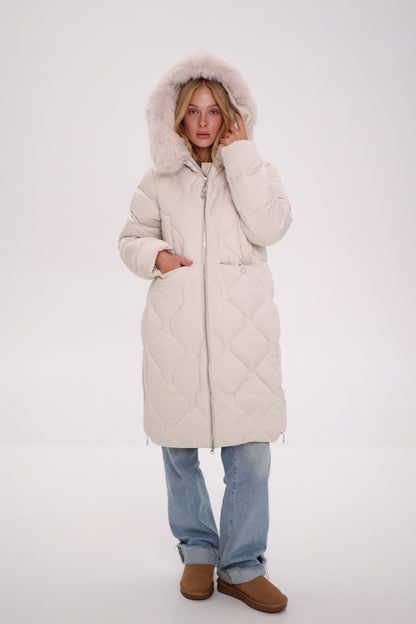Genuine Polar Fox Thinsulate™ Insulation Coat