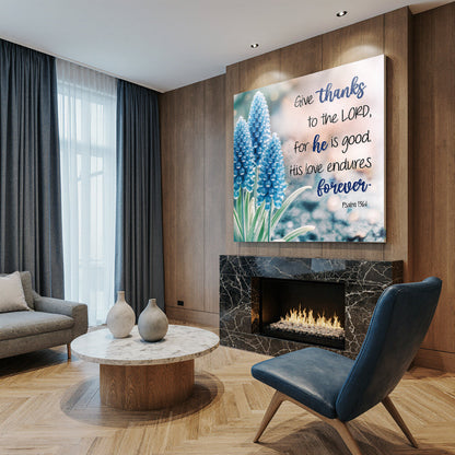 136. zsoltár 1. vers – Adj hálát az Úrnak hit falitábla