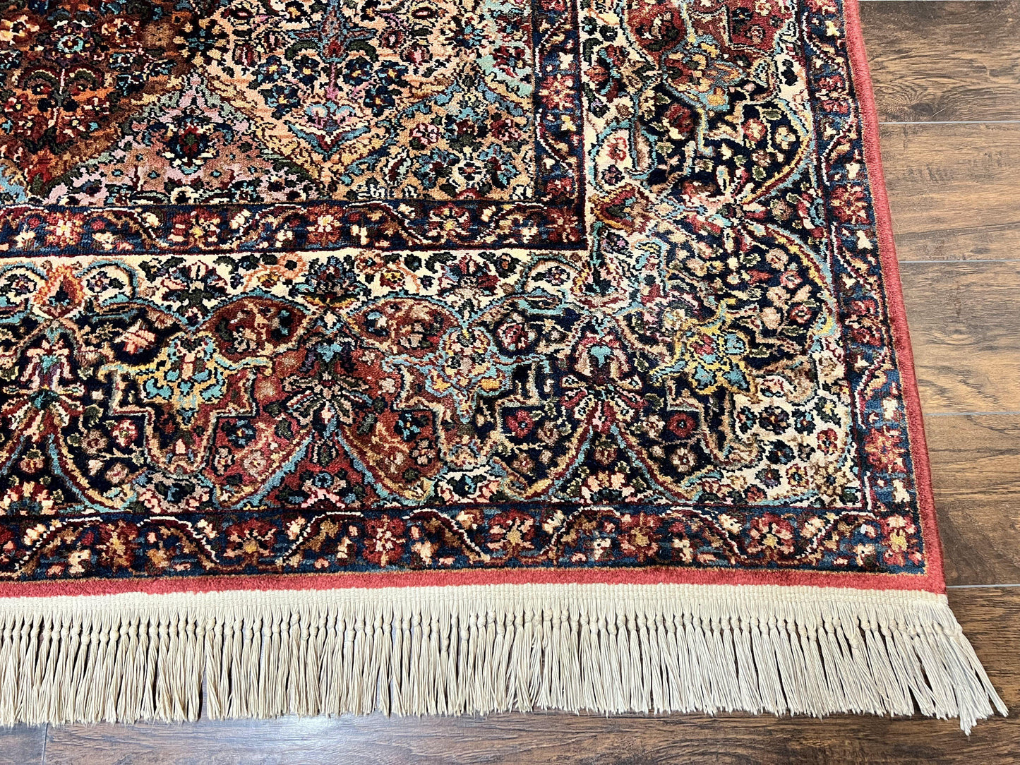Karastan Multicolor Panel Kirman Rug #717, Wool Karastan Rug 12 x 16, Extra Large Karastan Area Rug, Original Karastan Collection 700 Series