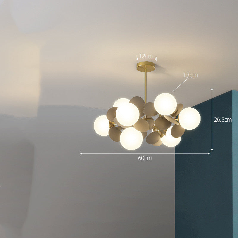 Nordický lustr moderní minimalistické osvětlení obývacího pokoje a ložnice
