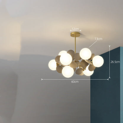 Nordický lustr moderní minimalistické osvětlení obývacího pokoje a ložnice
