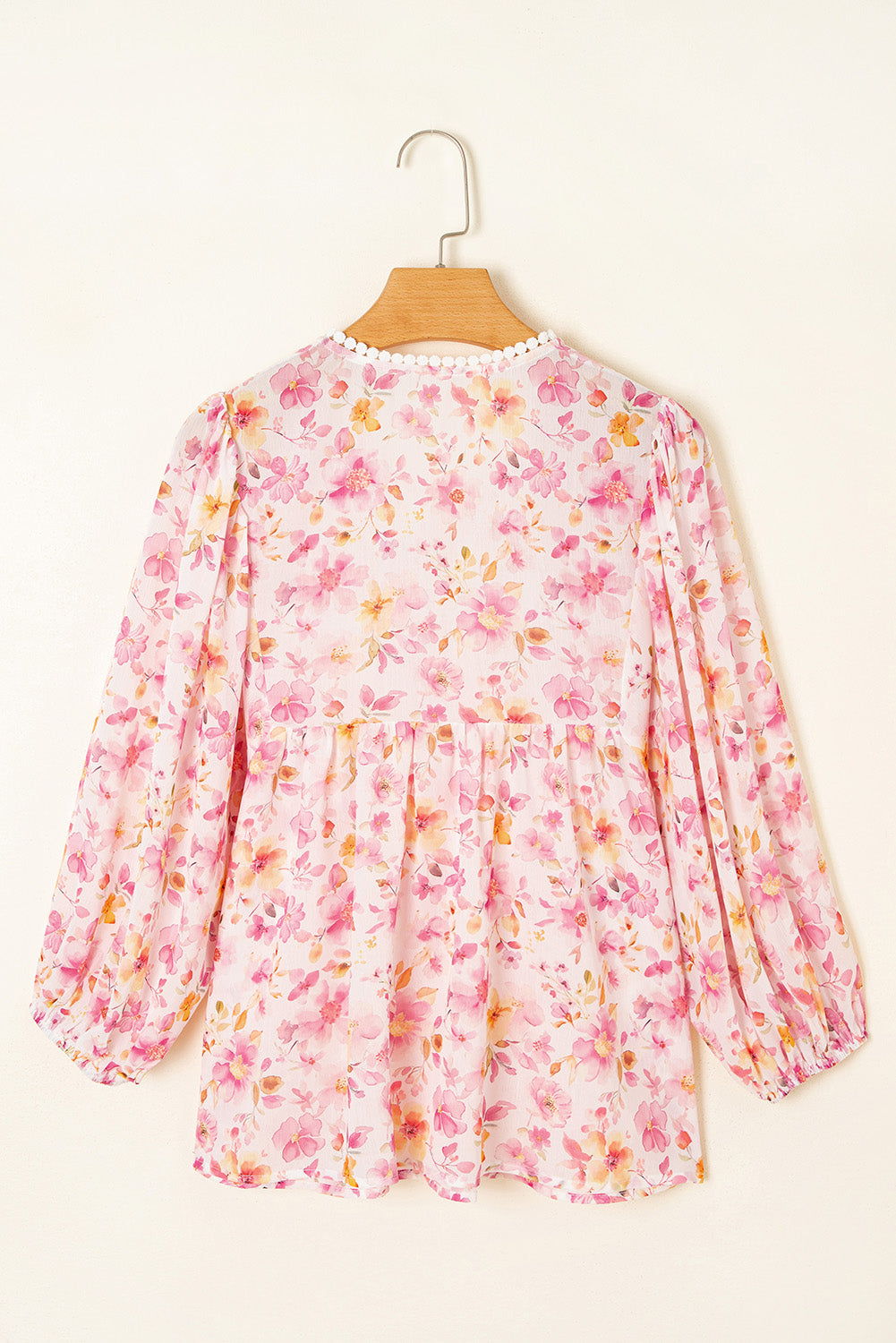 Sienna Blumen Quasten Bindetunika Bluse