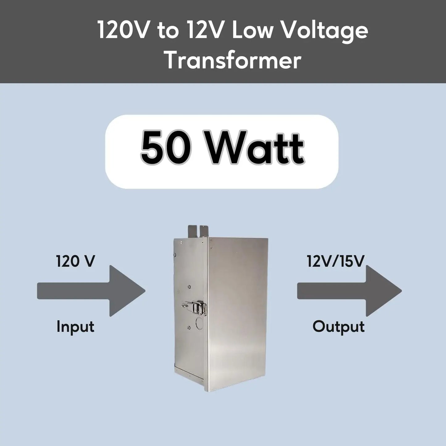 50W lågspänningstransformator för landskapsbelysning | 12V - 15V
