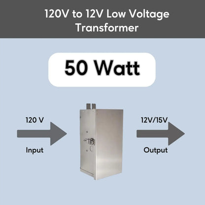 50W lågspänningstransformator för landskapsbelysning | 12V - 15V