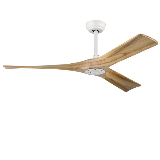 52” takfläkt med fjärrkontroll, reversibel DC-motor, 3 träblad