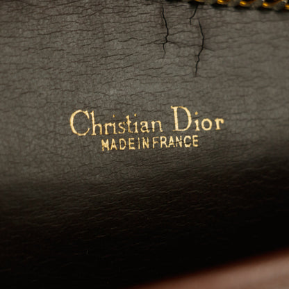 Christian Dior Red Leather Chain Shoulder Bag #5871