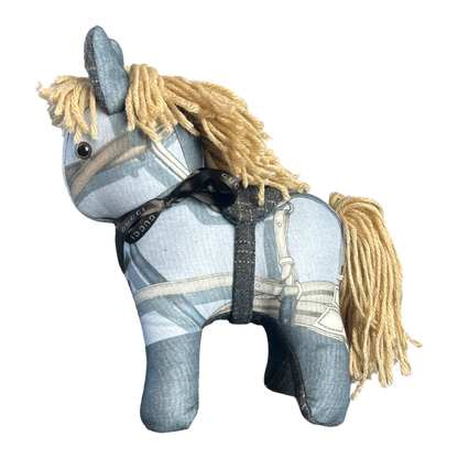 Equestrian Vintage Silk Scarf Patchwork Pony