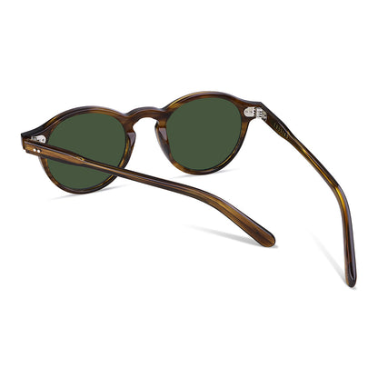Lunettes de soleil rondes en acétate Belize Redon