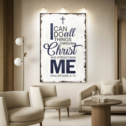 Philippiens 4:13 - Je peux tout faire par Christ, Signe de foi II