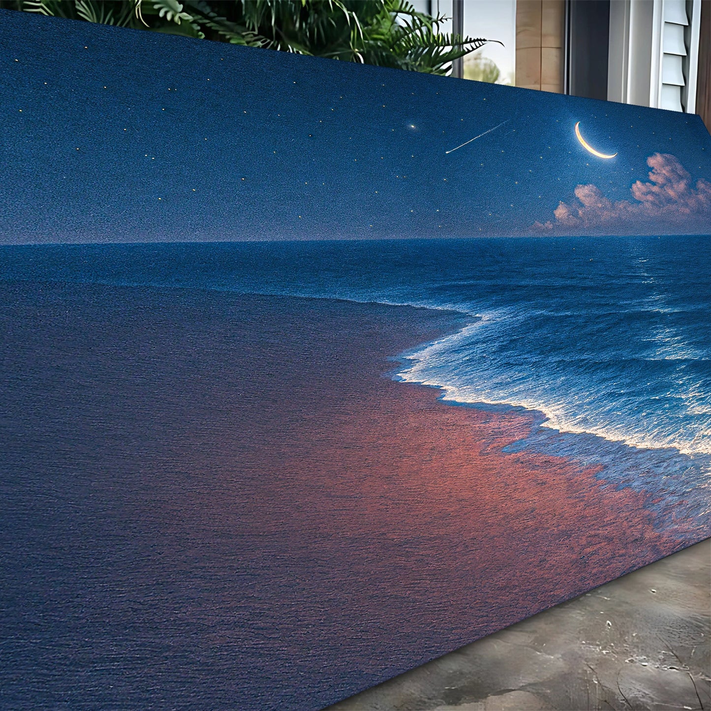 Arte murale costiera della riva della spiaggia V