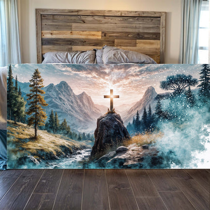 Cross On A Hill Faith Wall Art