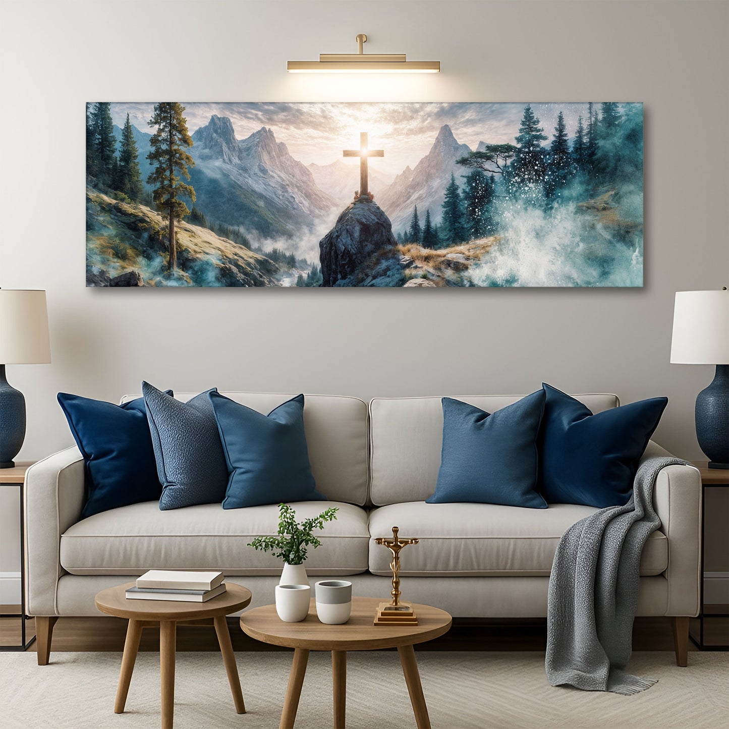 Cross On A Hill Faith Wall Art II