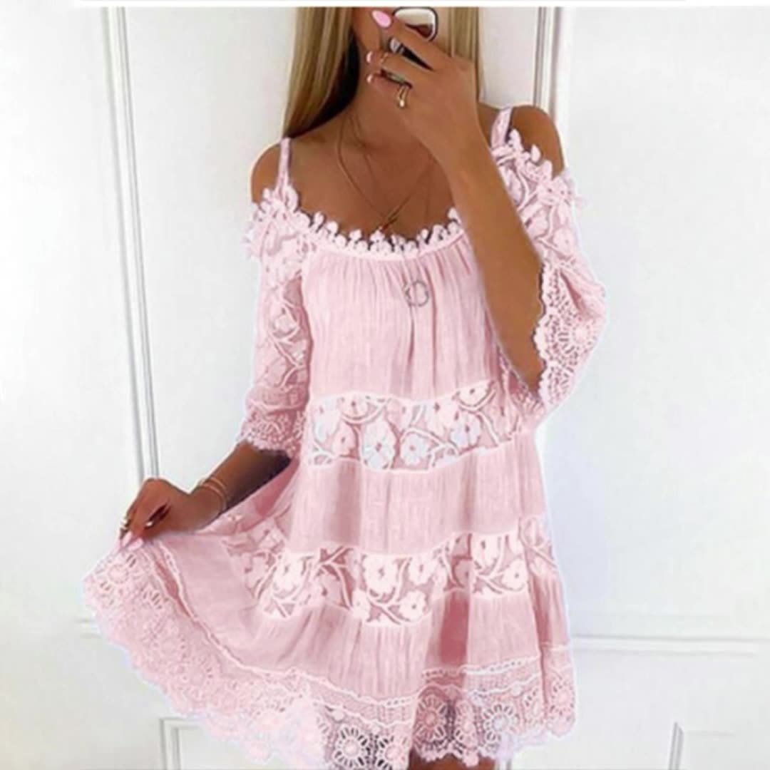 Lace Embrace Summer Sling Dress