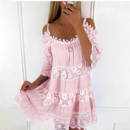 Lace Embrace Summer Sling Dress