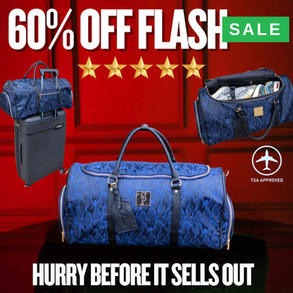 Mala de Viagem Weekender Camuflado Azul
