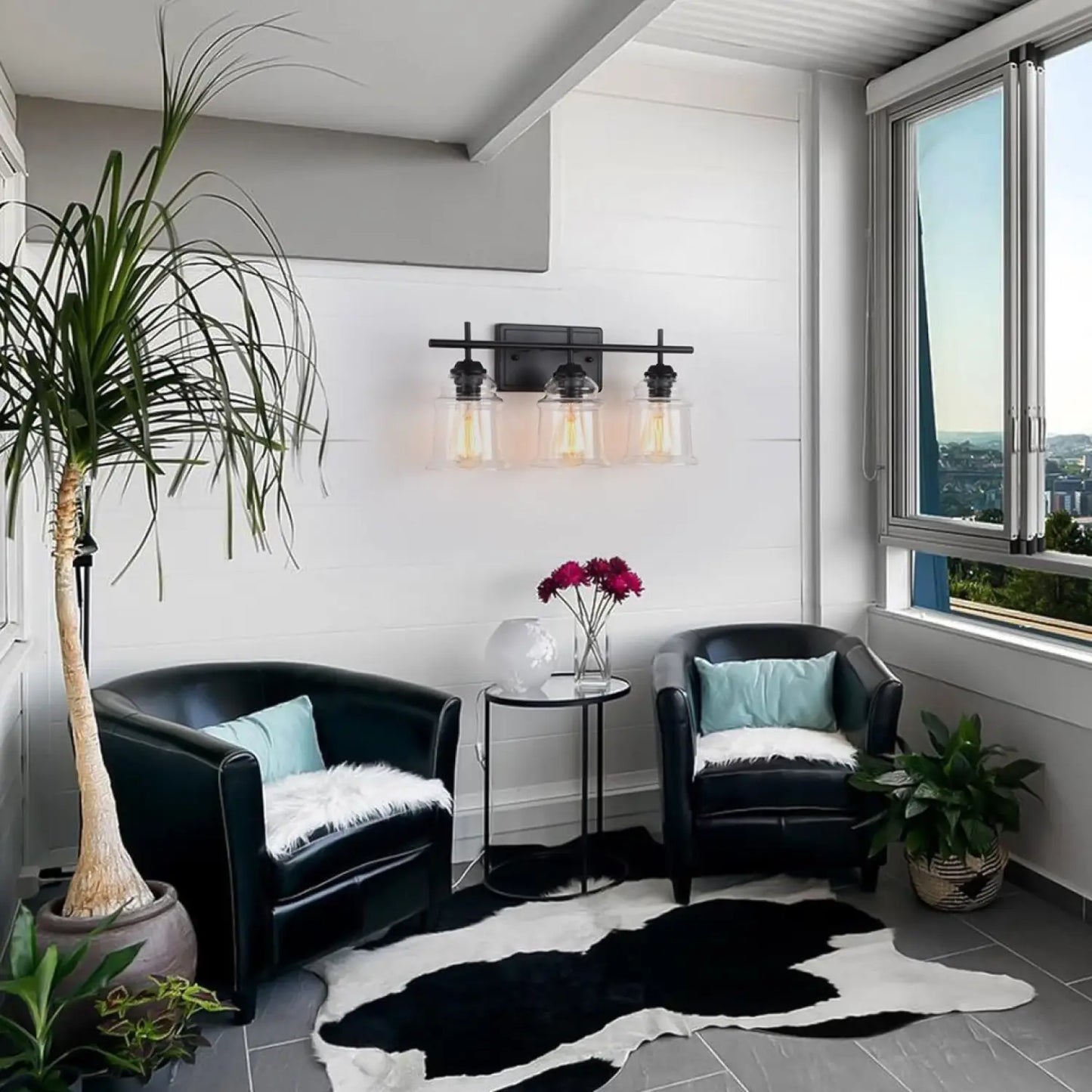 60W Eleganta Vägglampor Moderna med Klart Glas Vägglampa