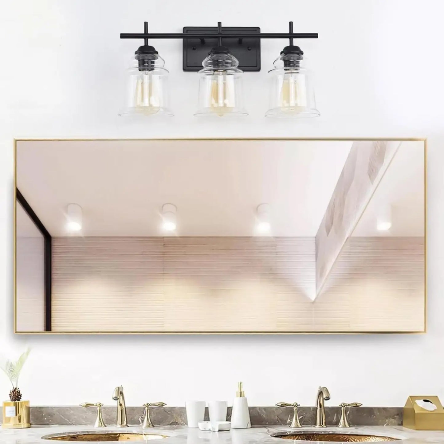 60W Eleganta Vägglampor Moderna med Klart Glas Vägglampa