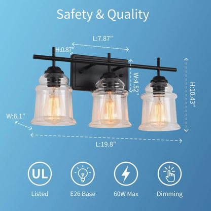 60W Eleganta Vägglampor Moderna med Klart Glas Vägglampa