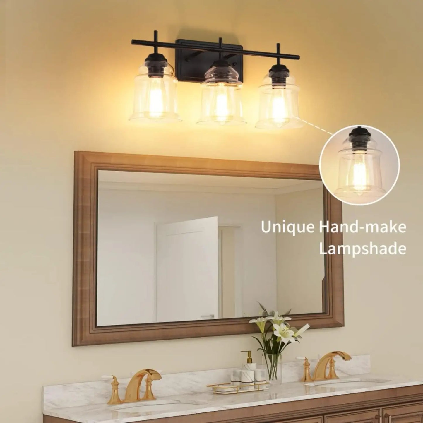 60W Eleganta Vägglampor Moderna med Klart Glas Vägglampa