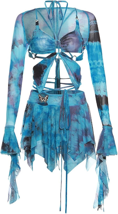 LEAH | Dreiteiliges Tie-Dye-Feen-Set