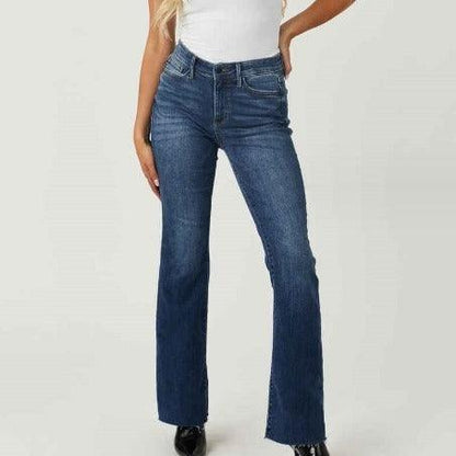 High Waist Slim Fit Stonewashed Jeans – The Perfect Cowgirl Fit