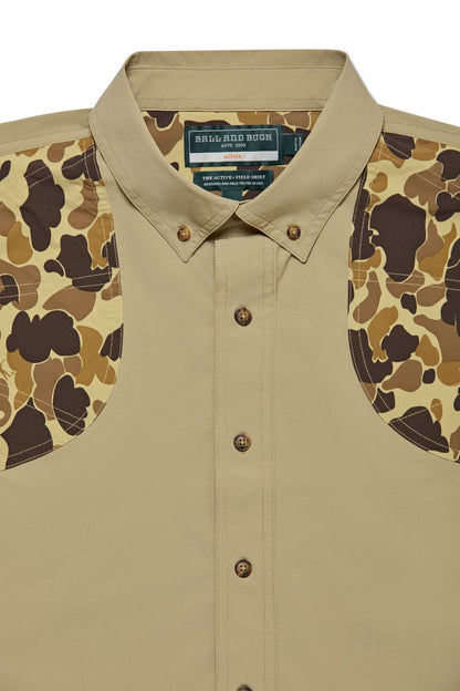 Active+ Feldhemd in Desert Tan/Original Camo