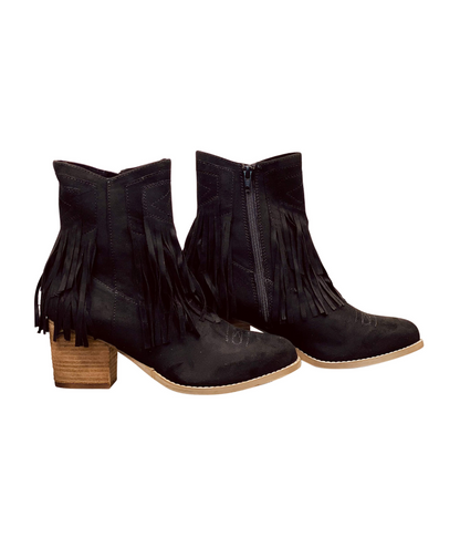 Sandra Fransen-Stiefeletten in Schwarz