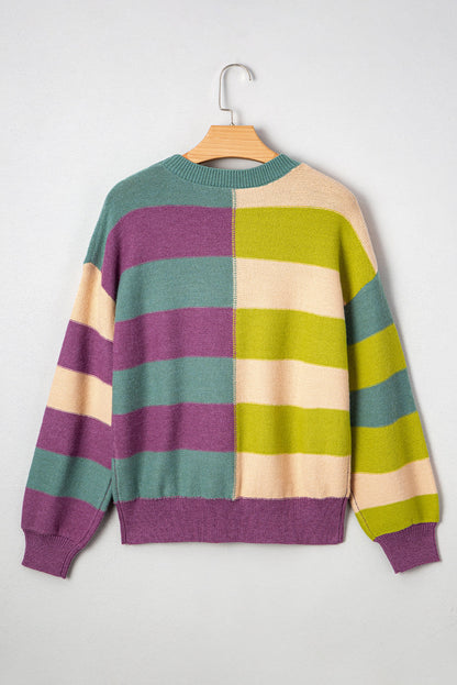 Sweter casualowy Isabelle z prążkowanym wykończeniem