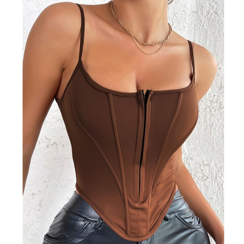 Wild West Crop Top Corset Vest
