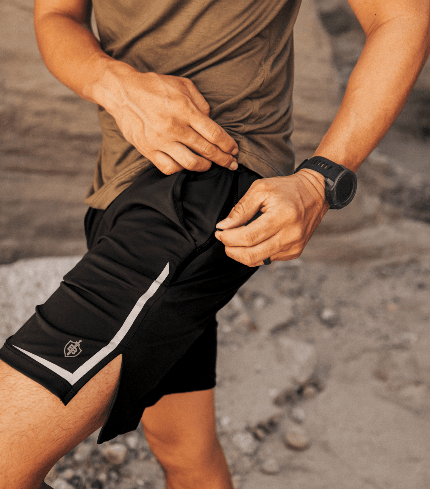 Pantaloncini da allenamento Dominate - Nero