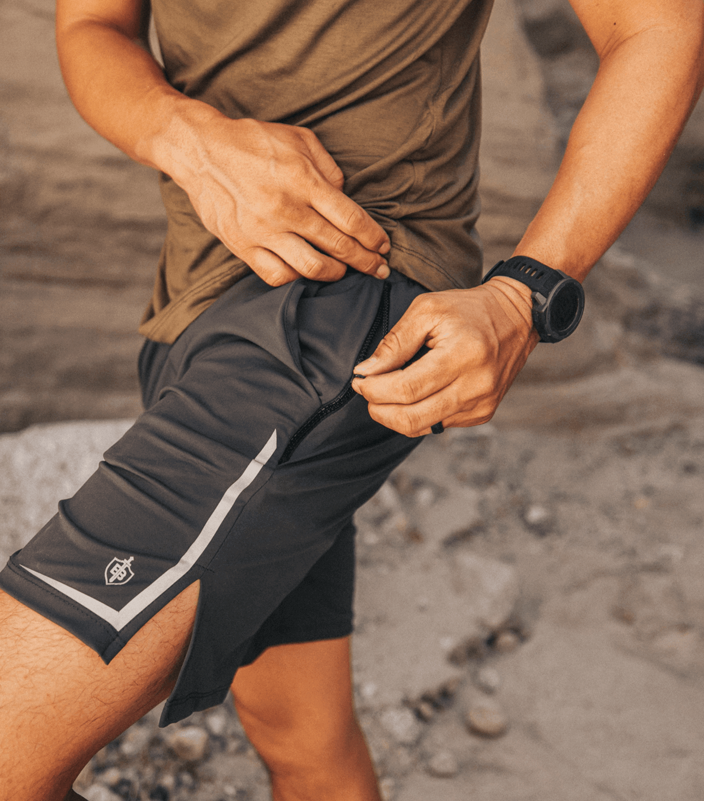 Pantaloncini da allenamento Dominate - Nero
