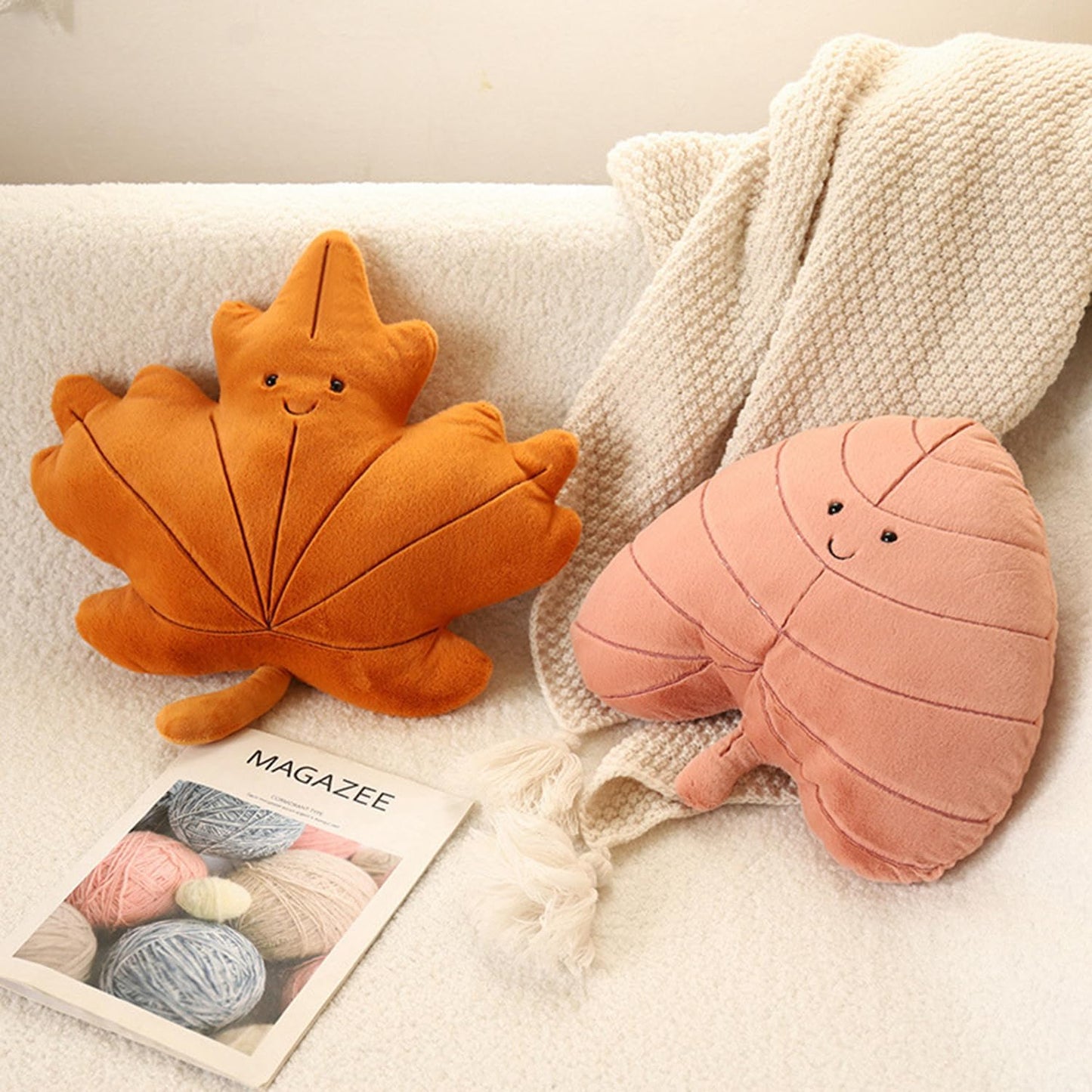 AUTUMN | Snuggly Autumn Leaf Pillows