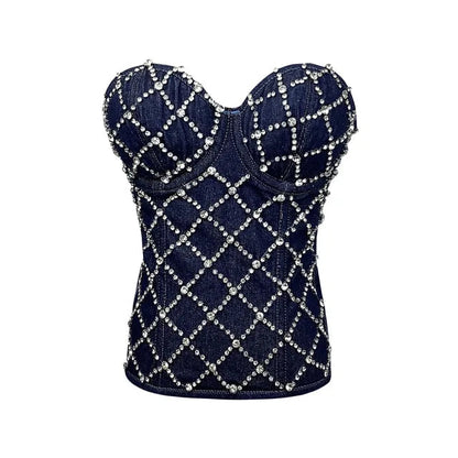 Rhinestone Cowgirl Denim Vest