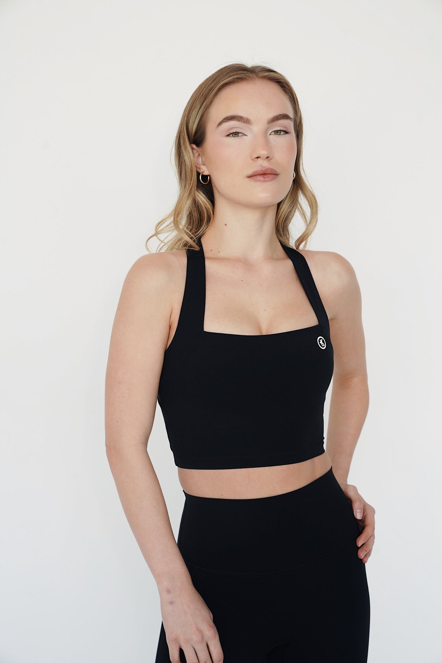 I Am Wonderful Halter Neck Black Bra