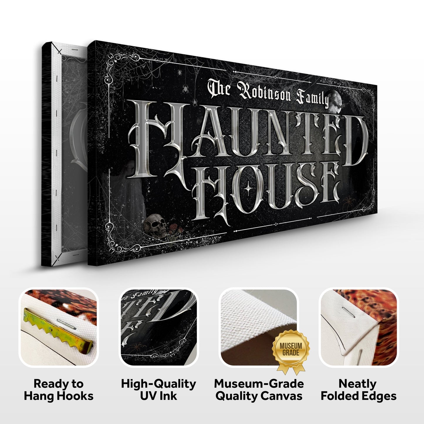 Personalized Haunted House Halloween Sign III