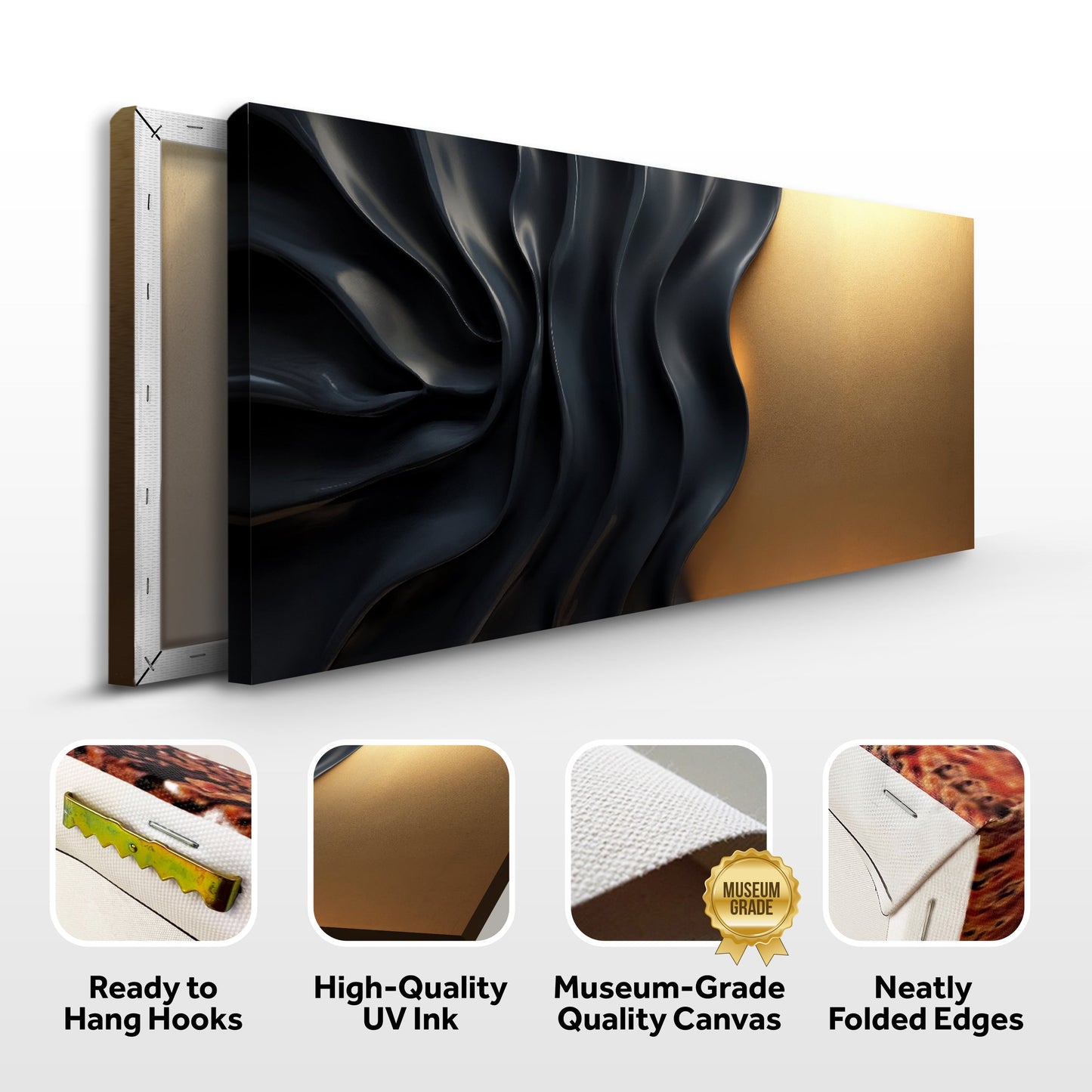 Black And Gold Minimalist Abstract XIII