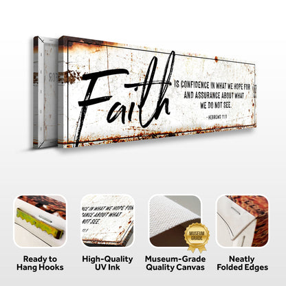 Faith Is Confidence - Hebrews 11:1 Faith Sign III