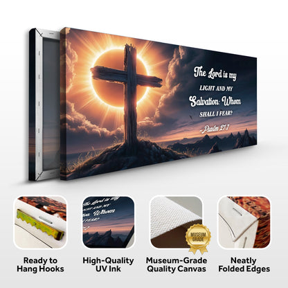 Psalm 27:1 - The Lord Is My Light and My Salvation Faith Sign