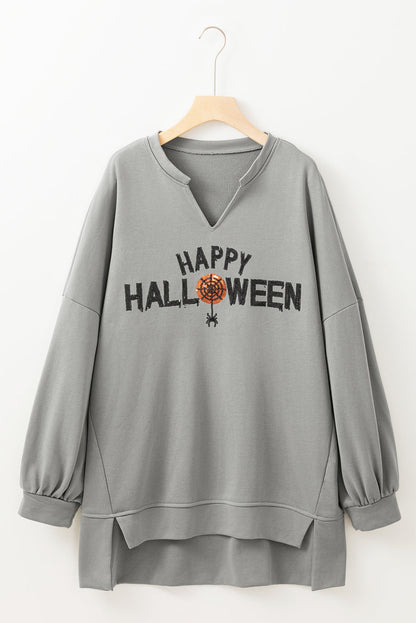 Bluzka z długim rękawem z cekinami Happy Halloween