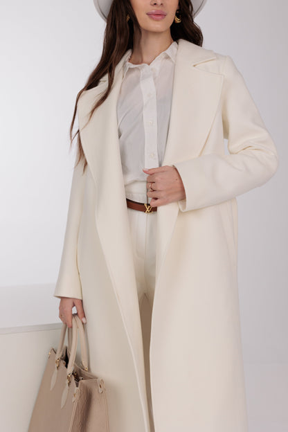 Astoria Classic Wraparound Wool Blend Overcoat