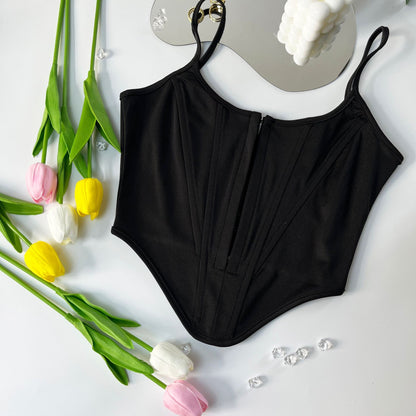 Wild West Crop Top Corset Vest