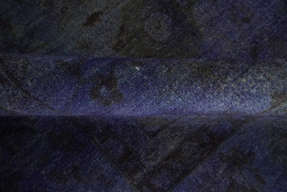 8.4x11.5 Overdyed Royal Dark Purple Hand Knotted Traditional Oushak Wool Area Rug